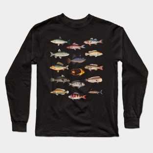 My Lucky Fishing Costume - Freshwater Fish Bass Long Sleeve T-Shirt